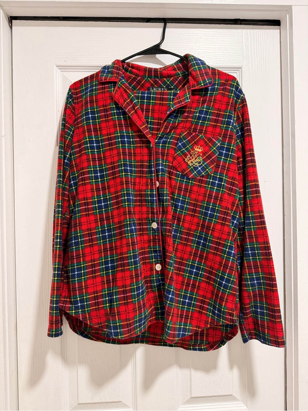 Ralph Lauren Plaid Flannel Pajama Pants Set
